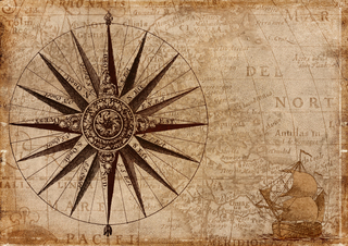 An historical, antique map.
