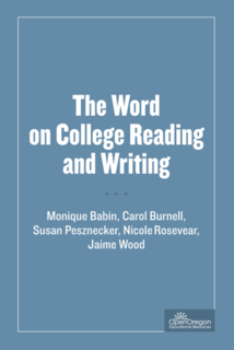 Cover of The Word on College Reading and Writing